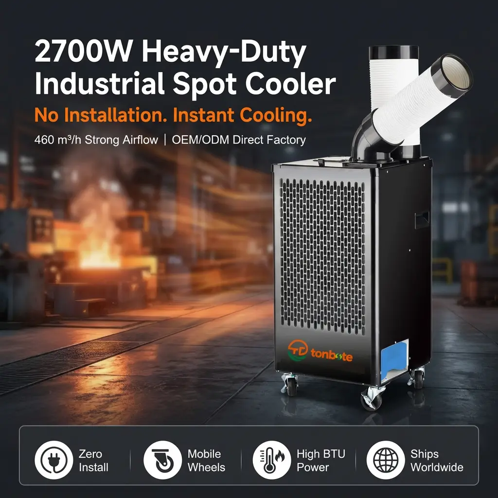 ODM 460m3h Airflow Steel Casing Vent Spot เครื่องปรับอากาศแบบตั้งพื้น AC ในคลังสินค้าโลจิสติกส์ ODM 460m3h Airflow Steel Casing Vent Spot เครื่องปรับอากาศแบบตั้งพื้น AC ในคลังสินค้าโลจิสติกส์